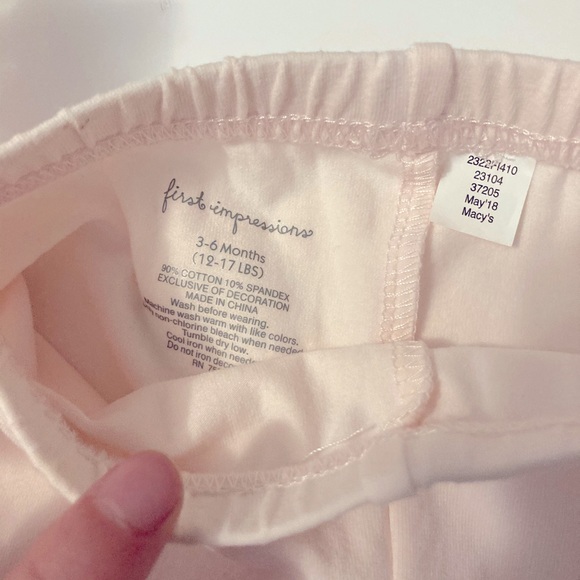 First Impressions • Baby Ballet Outfit Light Pink with Tutu Size 3-6 Months - Picture 8 of 8